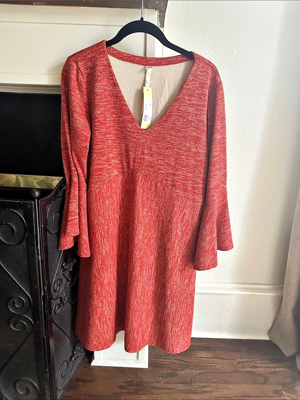 Uncle Frank V-Neck Mini Dress Large NWT